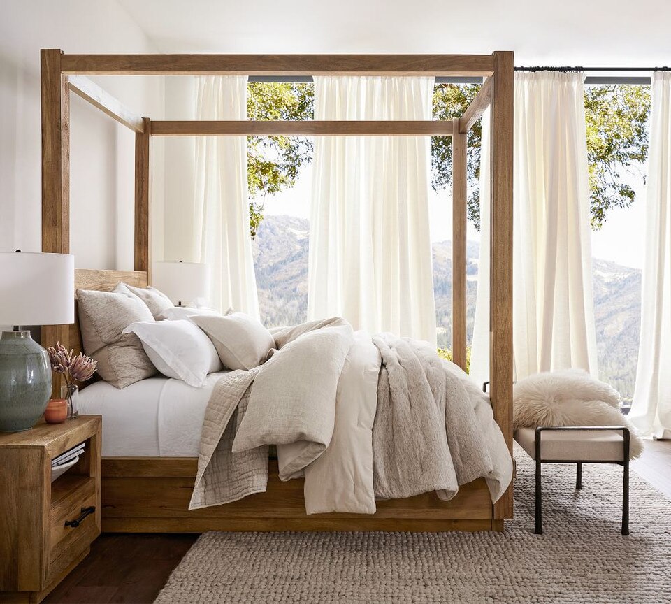 Antique Bronze Curtain Rod & Wall Bracket Pottery Barn Australia